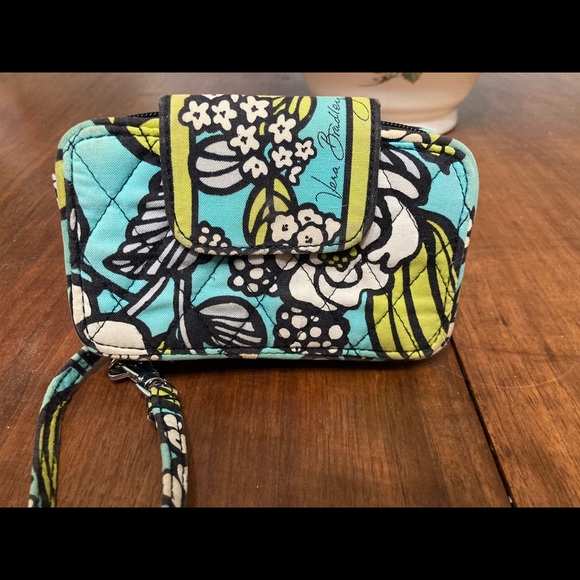 Vera Bradley lime, turquoise, white wallet - Picture 1 of 4